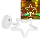 LED Desk Lamp USB Five Pointed Star Warm Light Neon Sign Bedroom Bar Holiday Decoration Light - Extra Image