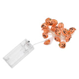 2m 20LED Pumpkin String Lights Battery Powered Decorative Lamp for Outdoor Indoor Halloween Party Haunted House