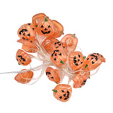 2m 20LED Pumpkin String Lights Battery Powered Decorative Lamp for Outdoor Indoor Halloween Party Haunted House