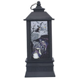 Halloween Lantern LED Witch Pattern Night Light Simulated Candle Flame Light for Party Bar - Front View