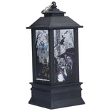 Halloween Lantern LED Witch Pattern Night Light Simulated Candle Flame Light for Party Bar