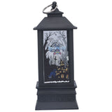 Halloween Lantern LED Witch Pattern Night Light Simulated Candle Flame Light for Party Bar