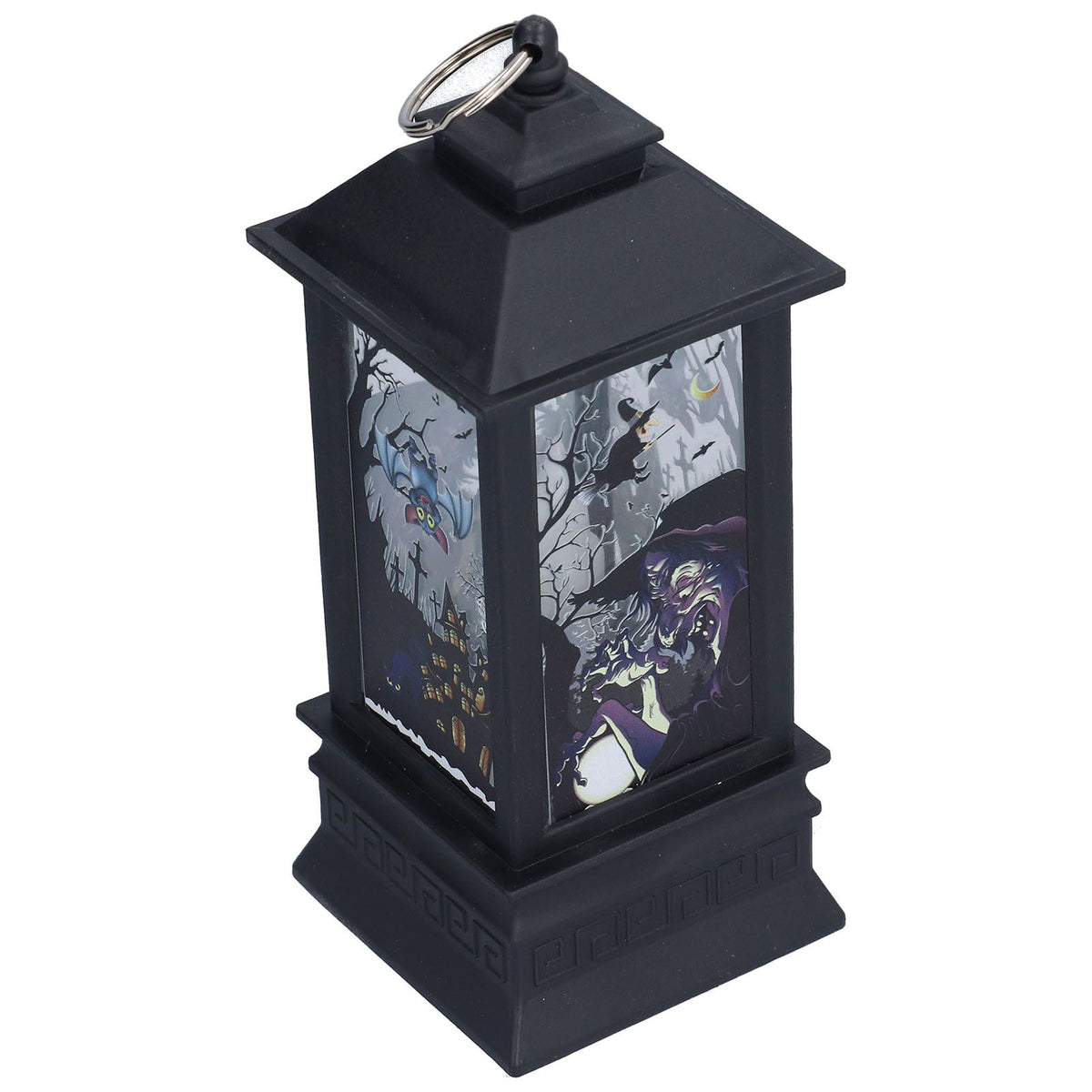 Halloween Lantern LED Witch Pattern Night Light Simulated Candle Flame Light for Party Bar