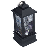 Halloween Lantern LED Witch Pattern Night Light Simulated Candle Flame Light for Party Bar
