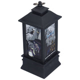Halloween Lantern LED Witch Pattern Night Light Simulated Candle Flame Light for Party Bar