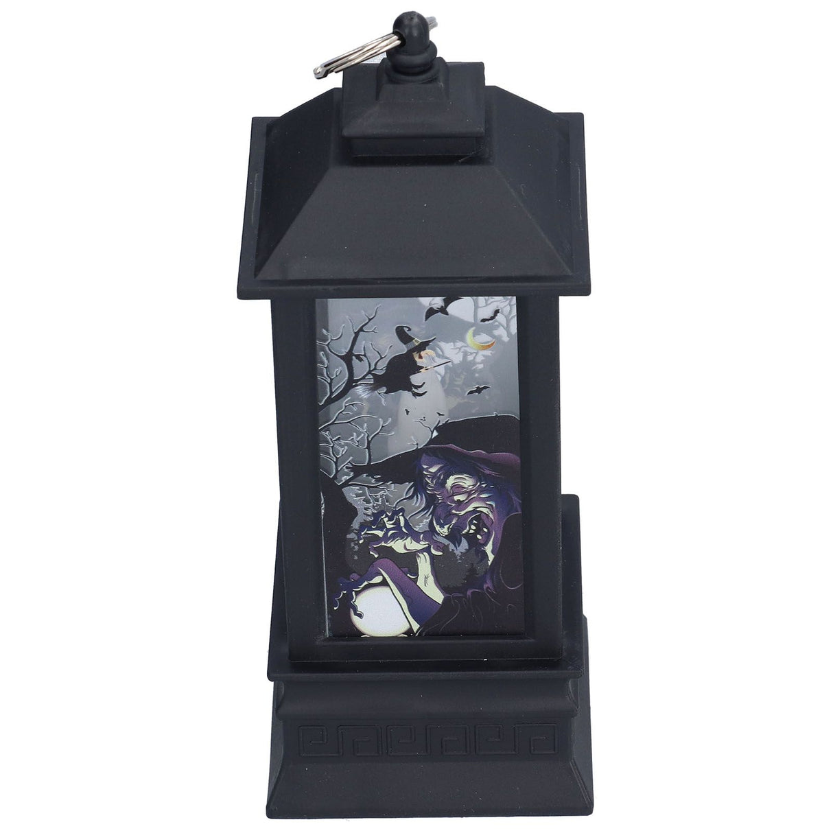 Halloween Lantern LED Witch Pattern Night Light Simulated Candle Flame Light for Party Bar