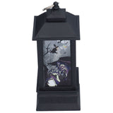 Halloween Lantern LED Witch Pattern Night Light Simulated Candle Flame Light for Party Bar - Low Angle