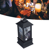 Halloween Lantern LED Witch Pattern Night Light Simulated Candle Flame Light for Party Bar