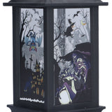Halloween Lantern LED Witch Pattern Night Light Simulated Candle Flame Light for Party Bar - Extra Image