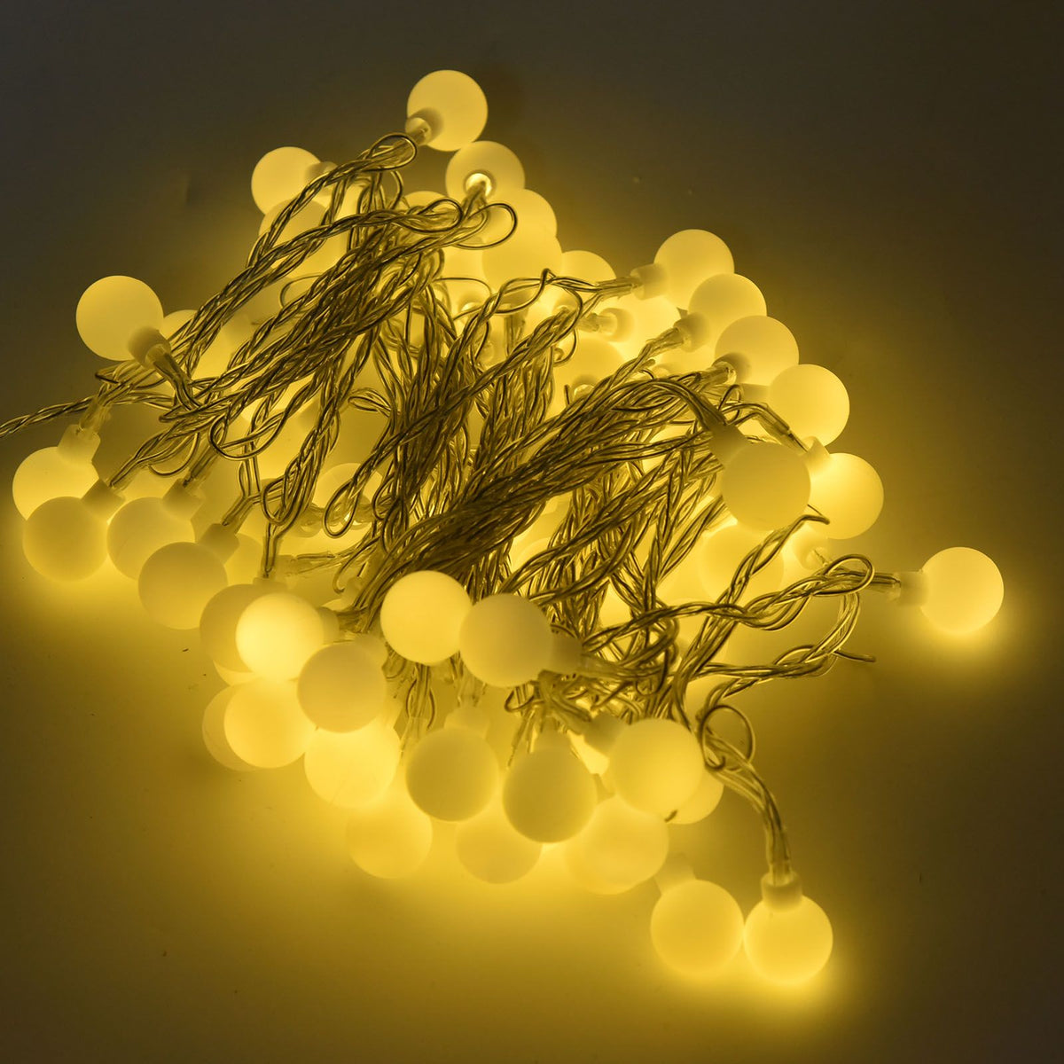 10m LED Artificial Pearl String Lamp 100LED Decorative Spherical String Light with 2 Lighting Modes