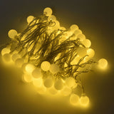 10m LED Artificial Pearl String Lamp 100LED Decorative Spherical String Light with 2 Lighting Modes