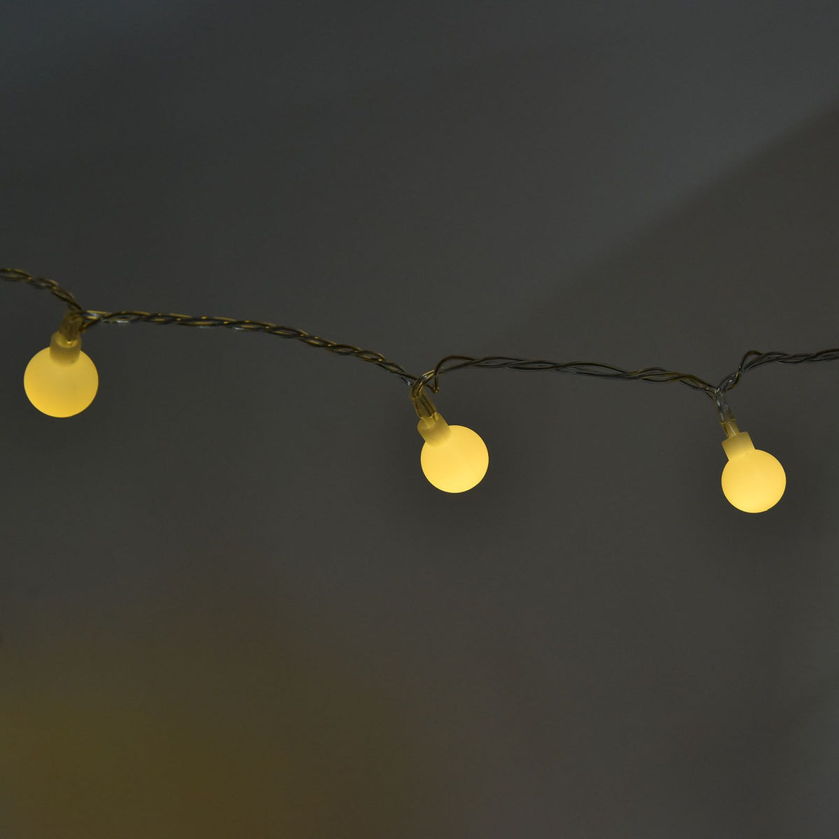 10m LED Artificial Pearl String Lamp 100LED Decorative Spherical String Light with 2 Lighting Modes