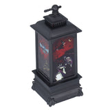 Vintage Style Halloween Lantern Handheld Simulated Candle Flicker Witch Pattern LED Lamp