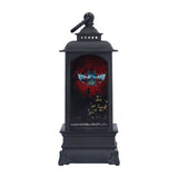 Vintage Style Halloween Lantern Handheld Simulated Candle Flicker Witch Pattern LED Lamp