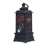 Vintage Style Halloween Lantern Handheld Simulated Candle Flicker Witch Pattern LED Lamp - 45-Degree Angle