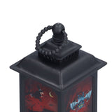 Vintage Style Halloween Lantern Handheld Simulated Candle Flicker Witch Pattern LED Lamp - Extra Image