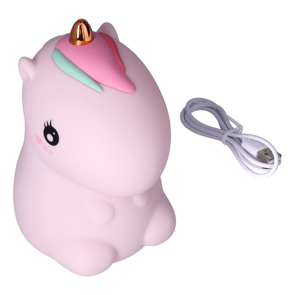 Cute Night Light Cute USB Rechargeable Silicon Lamps with 7 Color Change for Kids