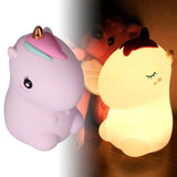 Cute Night Light Cute USB Rechargeable Silicon Lamps with 7 Color Change for Kids - Extra Image