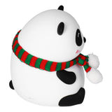 Panda Shape Tap Night Light with 7 Colors Changing USB Charging Silicone Lamp for Bedroom Children's RoomEyes Closed Pattern - 45-Degree Angle