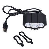 Bicycle Light 3LED High Brightness Mountain Bike Front Light USB Powered Bike Headlight for Night Riding
