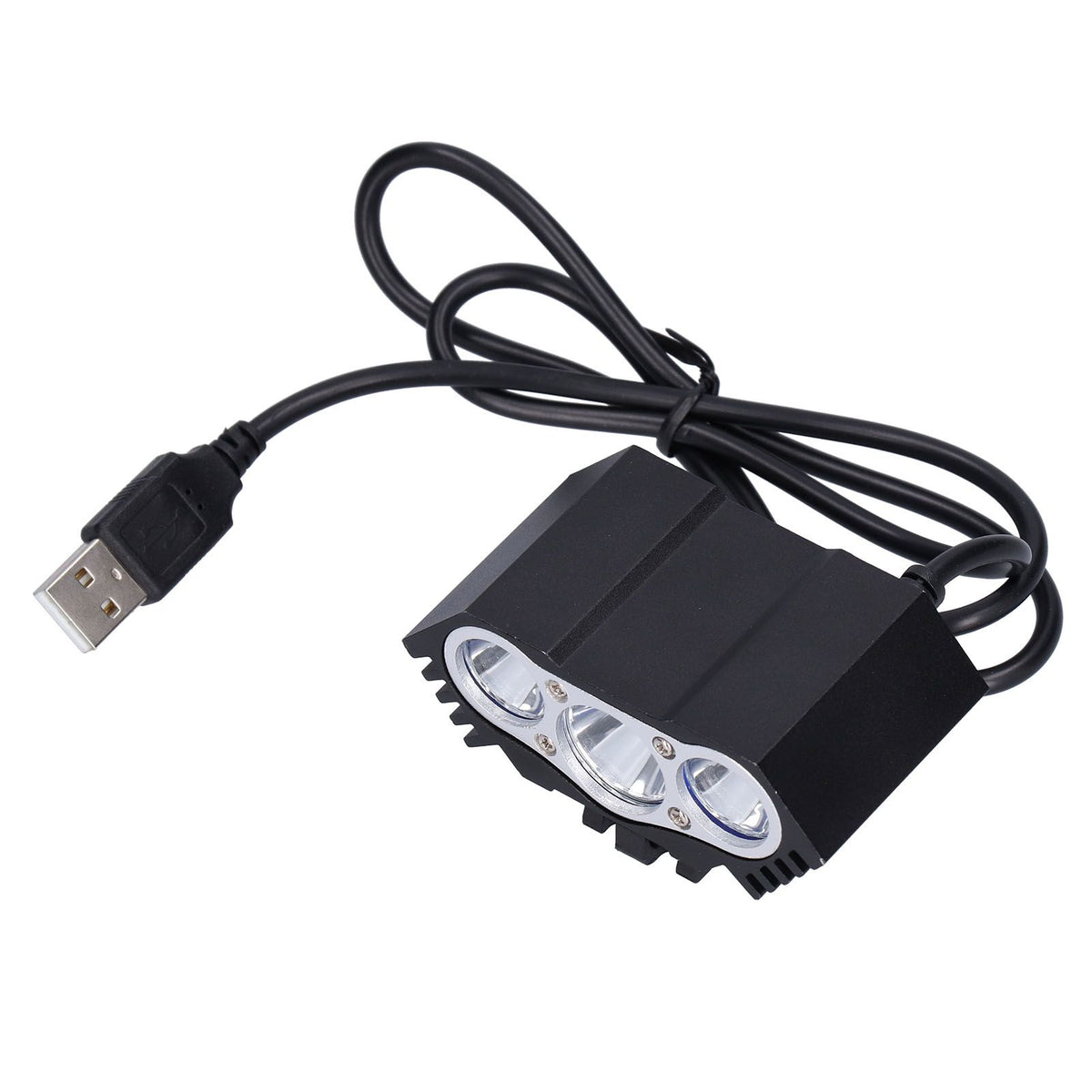 Bicycle Light 3LED High Brightness Mountain Bike Front Light USB Powered Bike Headlight for Night Riding