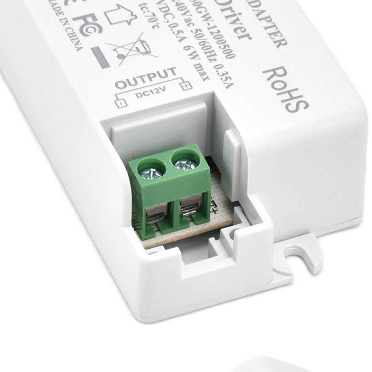 LED Driver Input AC100‑240V 0.35A Output DC12V 0.5A 6W LED Transformer for Bathroom