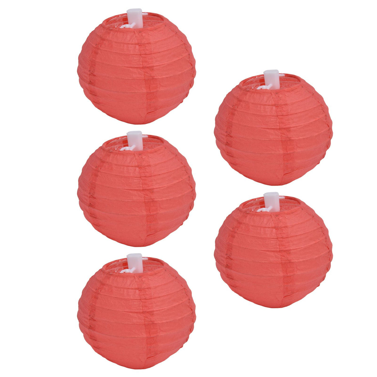 4 Inch Red Paper Lanterns Decorative Round Chinese Lanterns for Birthday Weddings