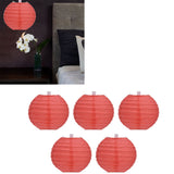 4 Inch Red Paper Lanterns Decorative Round Chinese Lanterns for Birthday Weddings