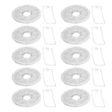 10 Pcs Paper Lanterns 8 Inch Pure White Hand Painted Round Paper Lanterns Birthday Halloween Family Party Decoration - Front View