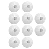 10 Pcs Paper Lanterns 8 Inch Pure White Hand Painted Round Paper Lanterns Birthday Halloween Family Party Decoration - Rear View
