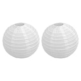 10 Pcs Paper Lanterns 8 Inch Pure White Hand Painted Round Paper Lanterns Birthday Halloween Family Party Decoration - Extra Image
