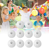 10 Pcs Paper Lanterns 8 Inch Pure White Hand Painted Round Paper Lanterns Birthday Halloween Family Party Decoration - Extra Image