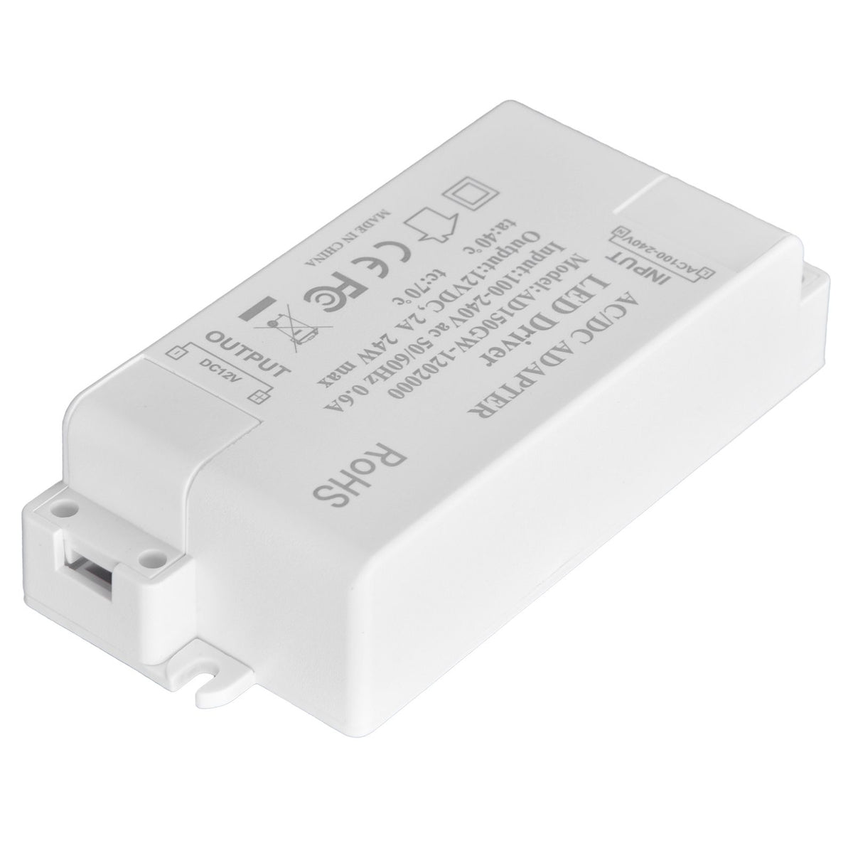 DC12V 24W 2A LED Driver Constant Voltage Multifunctional DIY LED Light Transformer AC 100‑240V