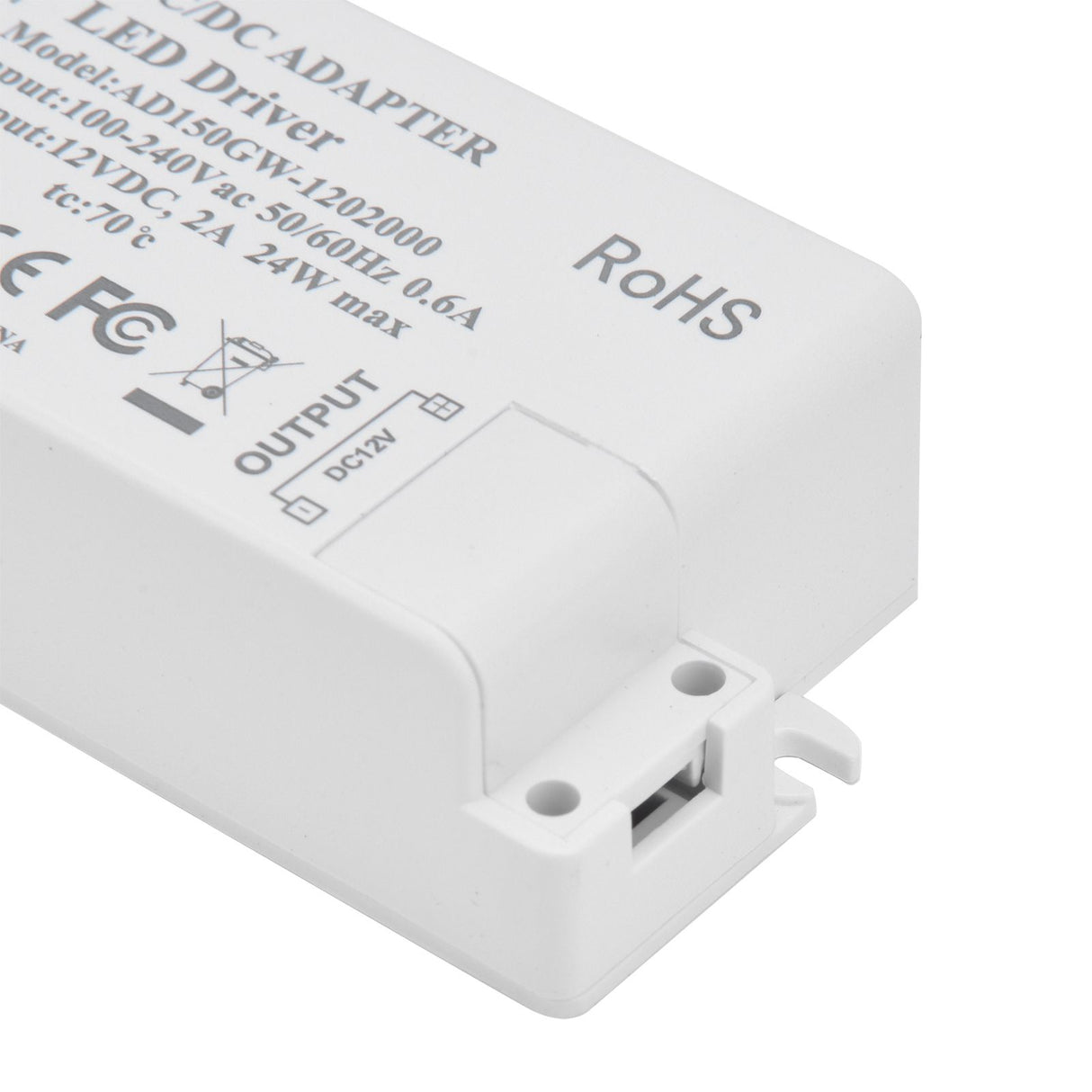 DC12V 24W 2A LED Driver Constant Voltage Multifunctional DIY LED Light Transformer AC 100‑240V