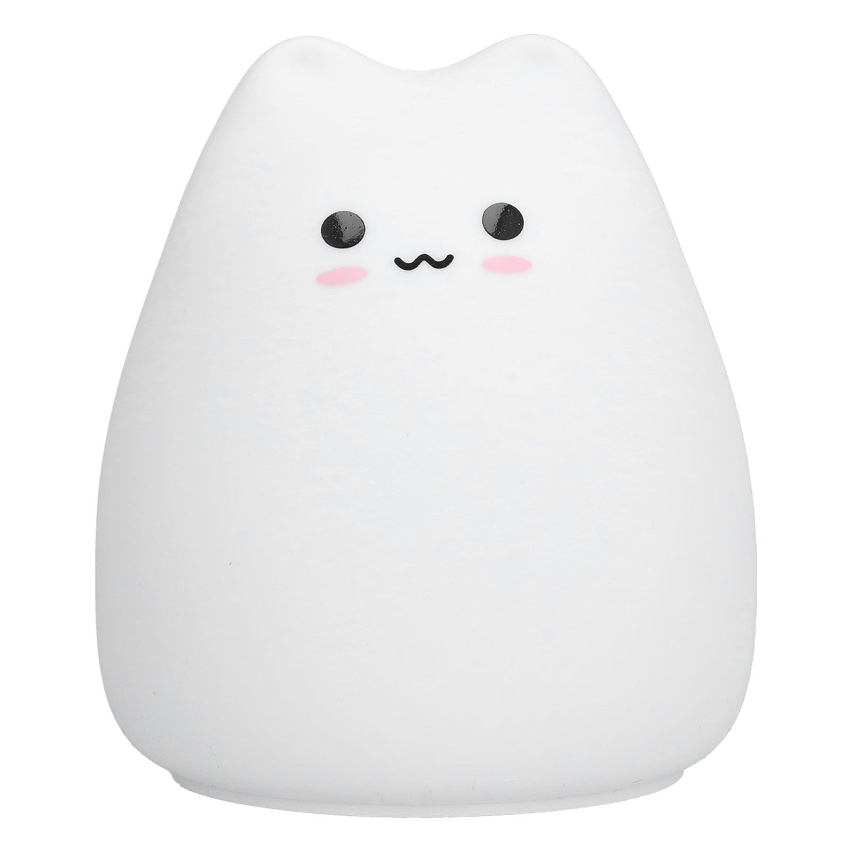 LED Tap Lamp Cat Shaped 7 Colors Changing Silicone Night Light for Home Bedroom Children's Room