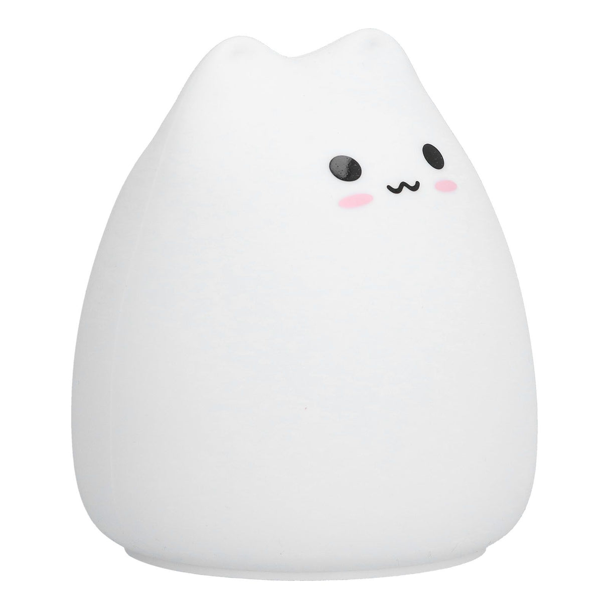 LED Tap Lamp Cat Shaped 7 Colors Changing Silicone Night Light for Home Bedroom Children's Room