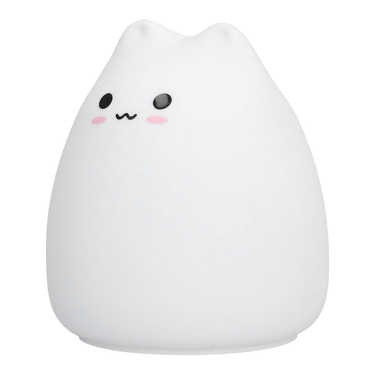 LED Tap Lamp Cat Shaped 7 Colors Changing Silicone Night Light for Home Bedroom Children's Room