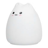 LED Tap Lamp Cat Shaped 7 Colors Changing Silicone Night Light for Home Bedroom Children's Room - Side View