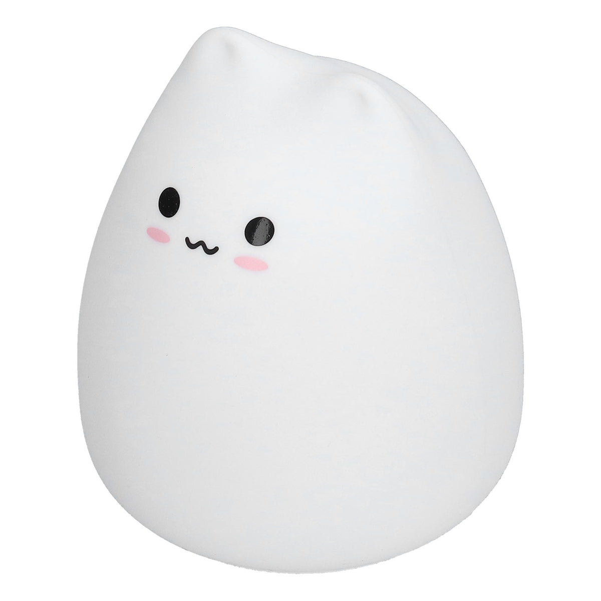 LED Tap Lamp Cat Shaped 7 Colors Changing Silicone Night Light for Home Bedroom Children's Room