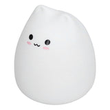 LED Tap Lamp Cat Shaped 7 Colors Changing Silicone Night Light for Home Bedroom Children's Room - 45-Degree Angle