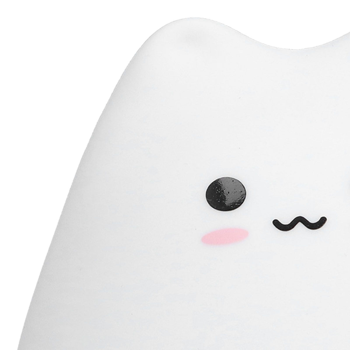 LED Tap Lamp Cat Shaped 7 Colors Changing Silicone Night Light for Home Bedroom Children's Room