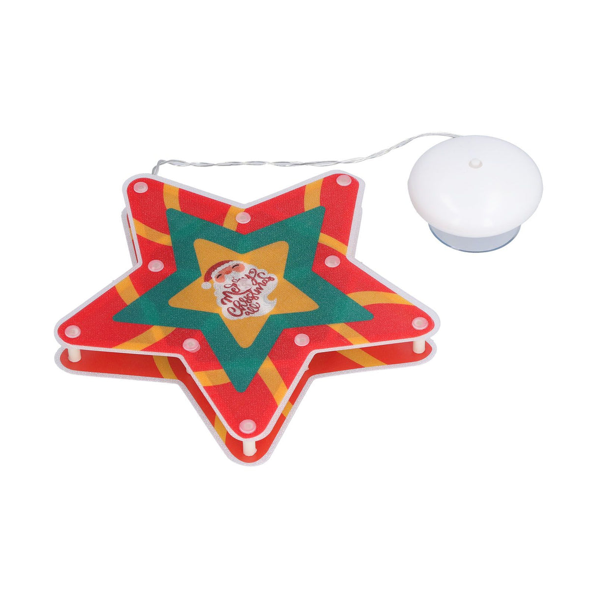 LED Christmas Cup Pendant Light LED Christmas Window Hanging Light with Suction Cup