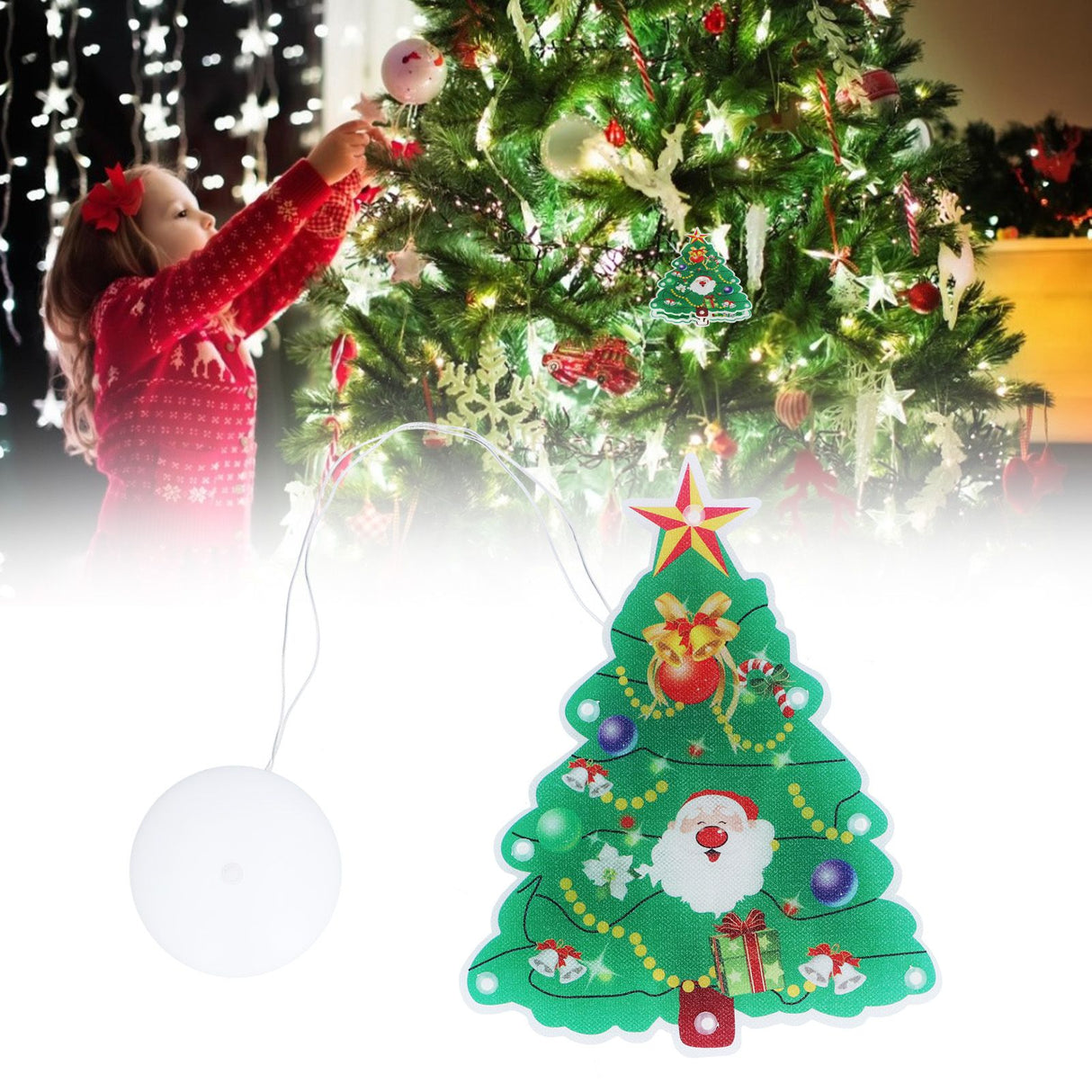 LED Decorative Light Hanging Suction Cup Small Light for Window Christmas Festival