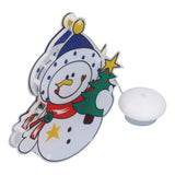 Christmas Snowman LED Window Light Battery Powered Hanging Light with Suction Cup for Christmas Tree Party Room