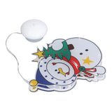 Christmas Snowman LED Window Light Battery Powered Hanging Light with Suction Cup for Christmas Tree Party Room - Extra Image