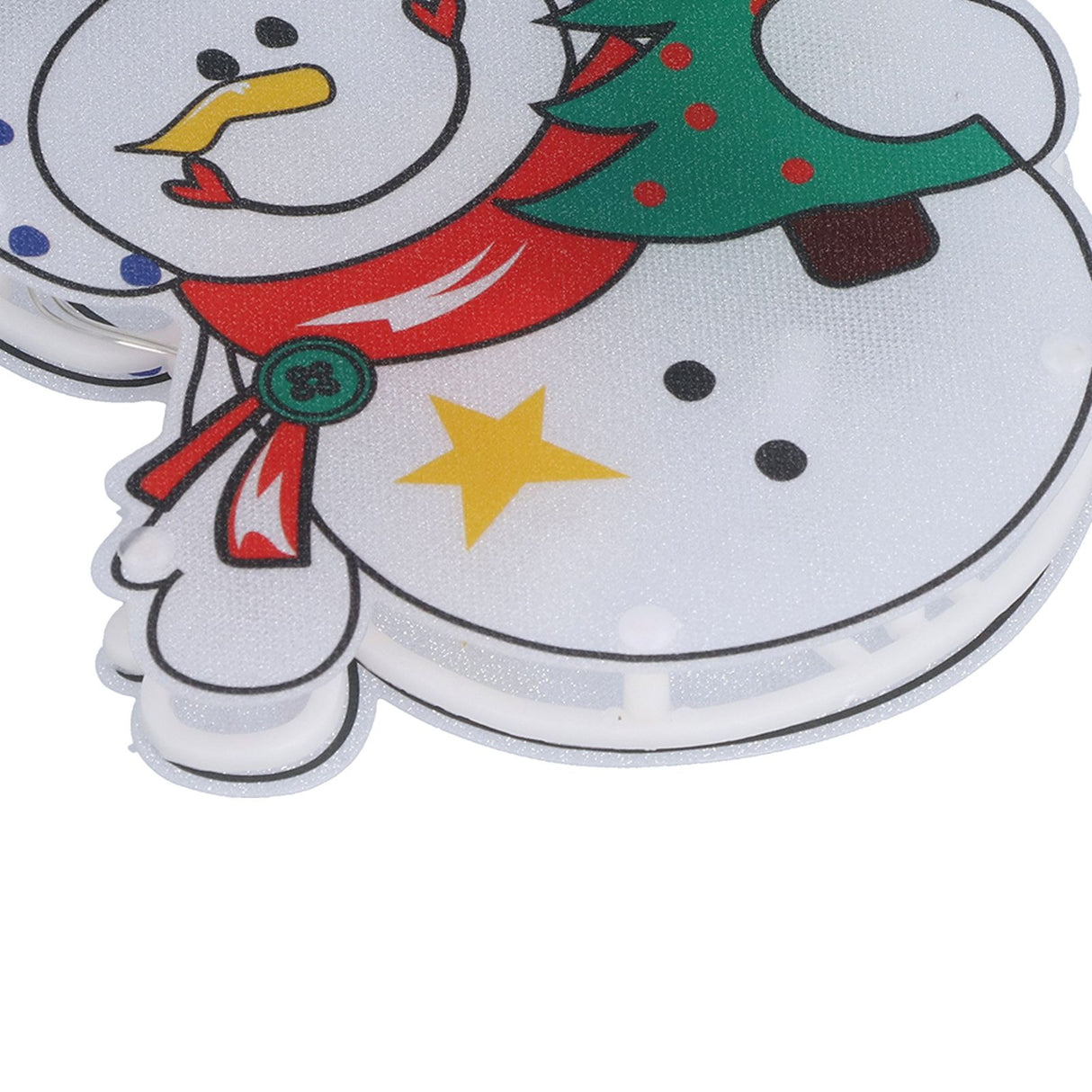 Christmas Snowman LED Window Light Battery Powered Hanging Light with Suction Cup for Christmas Tree Party Room