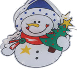 Christmas Snowman LED Window Light Battery Powered Hanging Light with Suction Cup for Christmas Tree Party Room