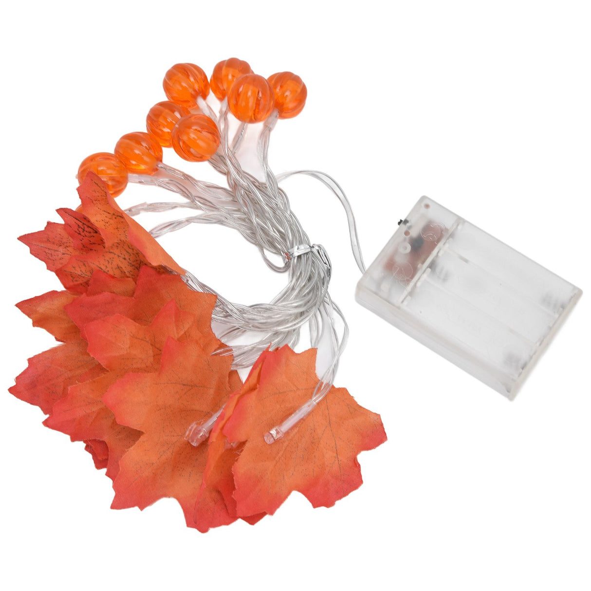 Maple Leaf String Light with Constant Light Flashing Dual Modes Indoor Outdoor Holiday Party Decors(3 m 9.8ft 20LED )