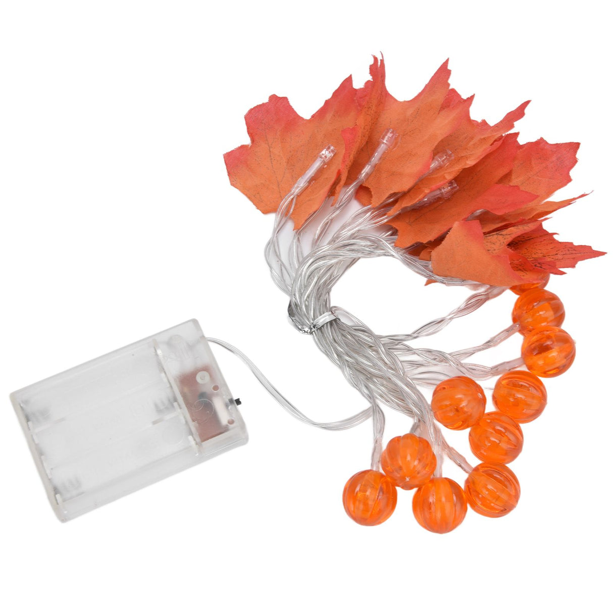 Maple Leaf String Light with Constant Light Flashing Dual Modes Indoor Outdoor Holiday Party Decors(3 m 9.8ft 20LED )