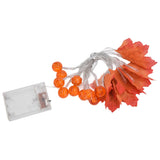 Maple Leaf String Light with Constant Light Flashing Dual Modes Indoor Outdoor Holiday Party Decors(3 m 9.8ft 20LED )